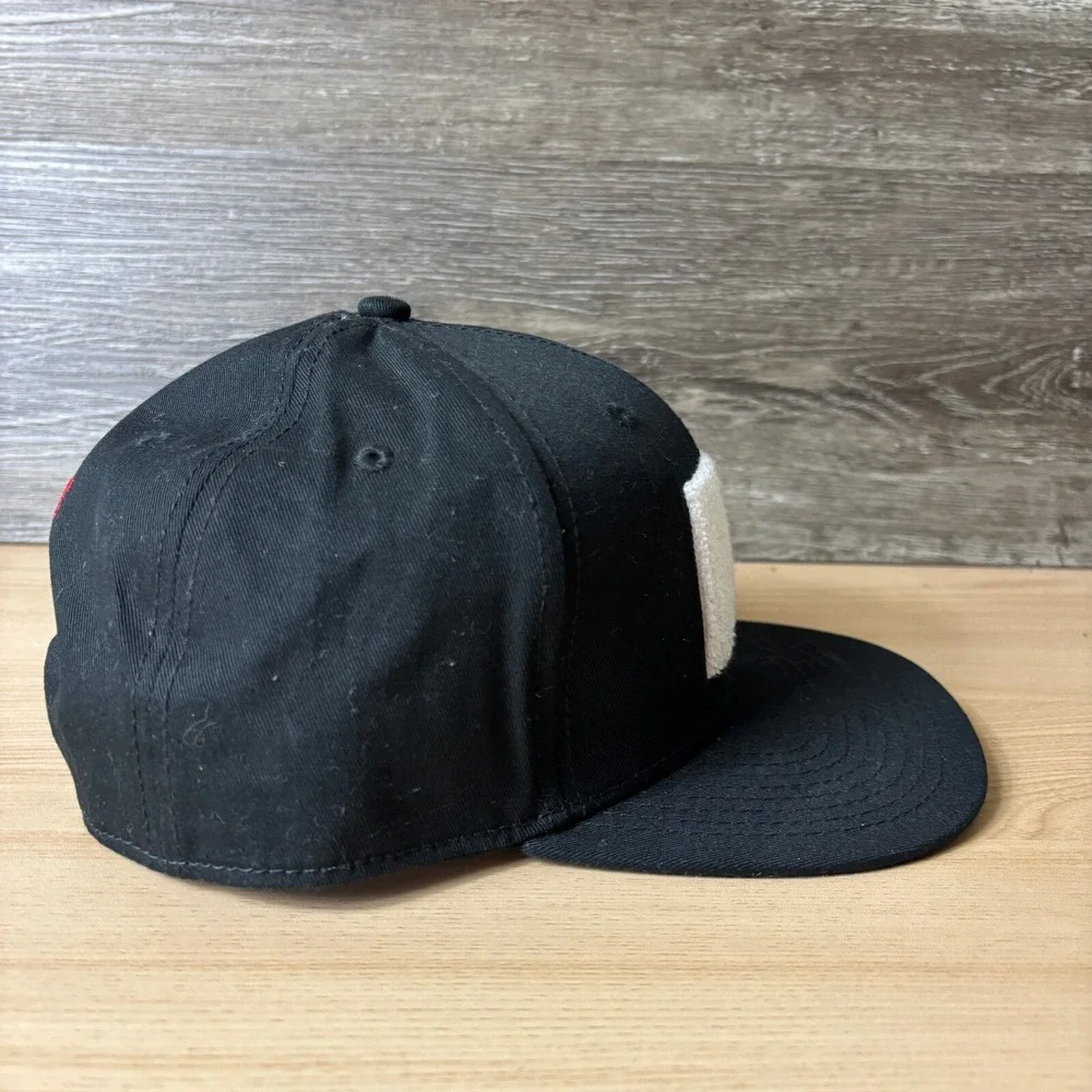 Russell Athletic Hat Cap Snap Back Black Vintage Logo Adjustable NWT